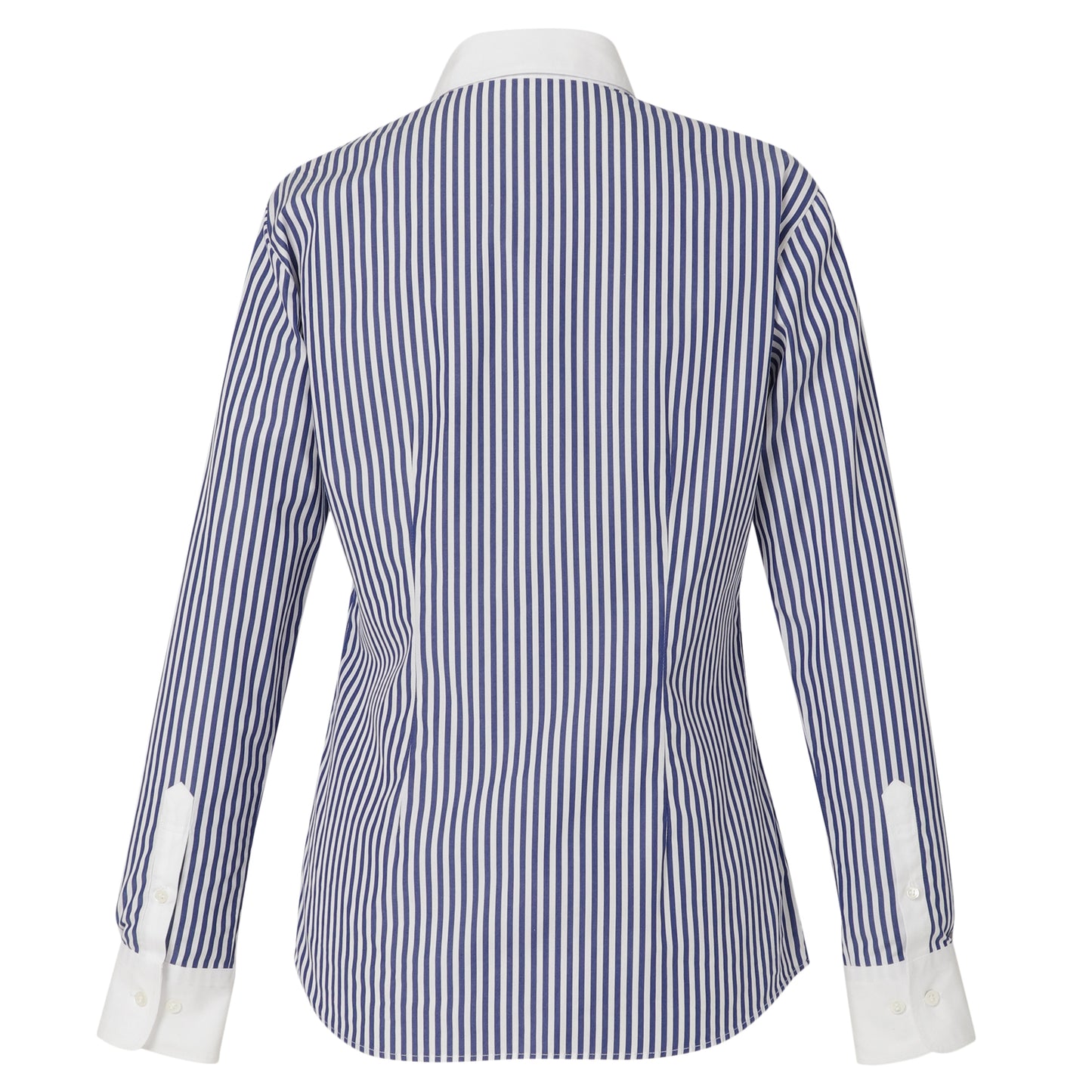 ●Women's 100% Cotton Non Iron White Collared Long Sleeve Shirt