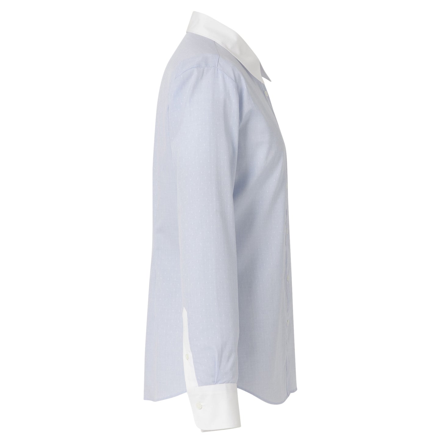 ●Women's 100% Cotton Non Iron White Collared Long Sleeve Shirt