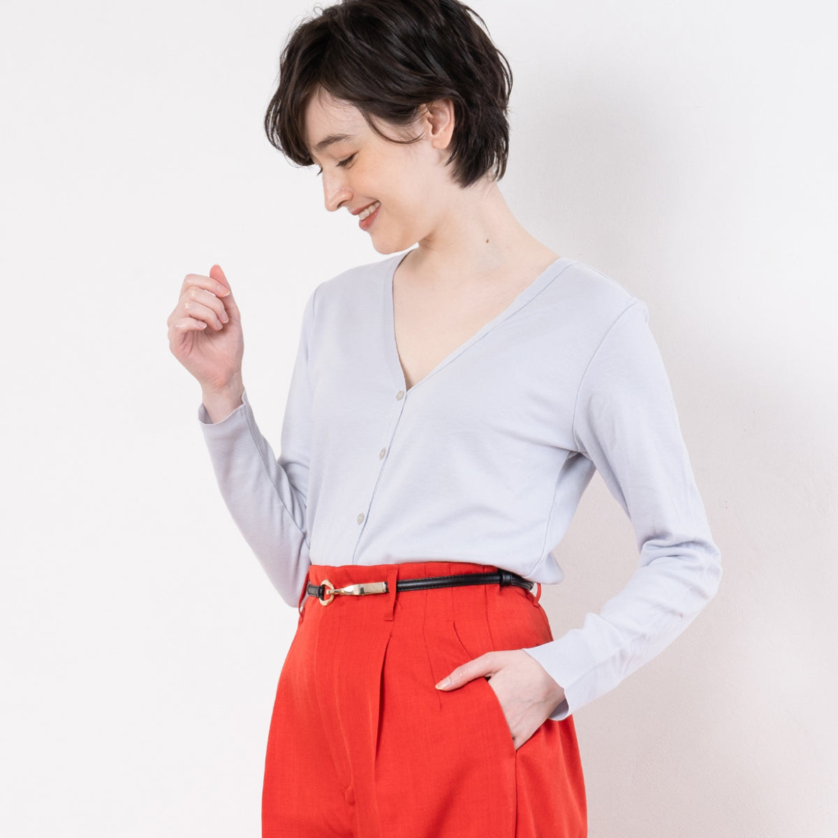 ●Women's Washable Lightweight Long Sleeve Cardigan