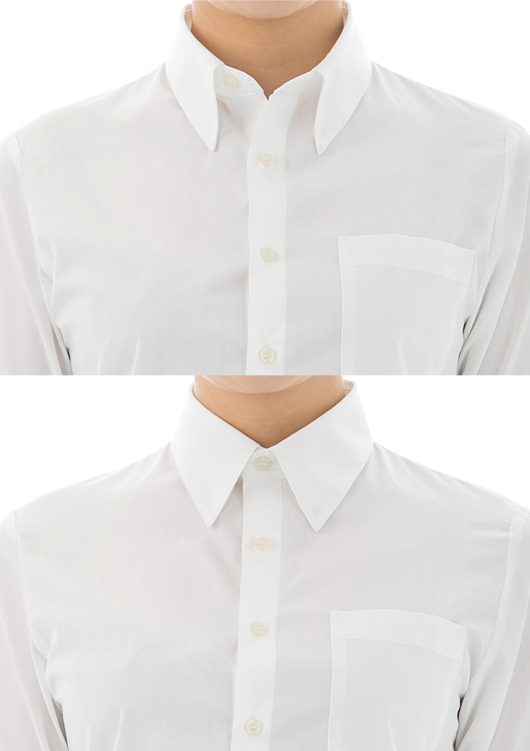 ●Women's Easy Care Poplin Relaxed Boyfriend Shirt White