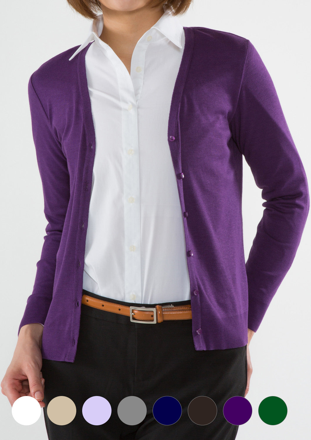 Washable Lightweight  Long Sleeve Cardigan - LEONIS SHIRTS & FAVORITES