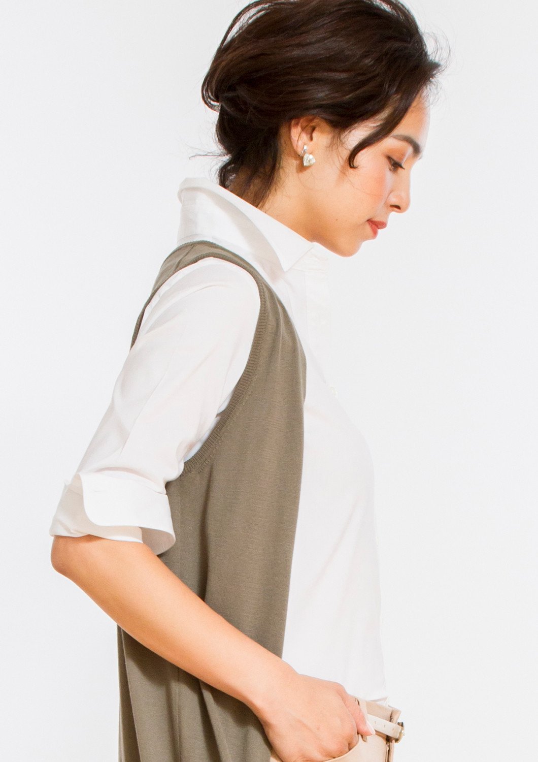 Fine Cotton Long Sleeve Classic Fit Shirt White - LEONIS SHIRTS & FAVORITES