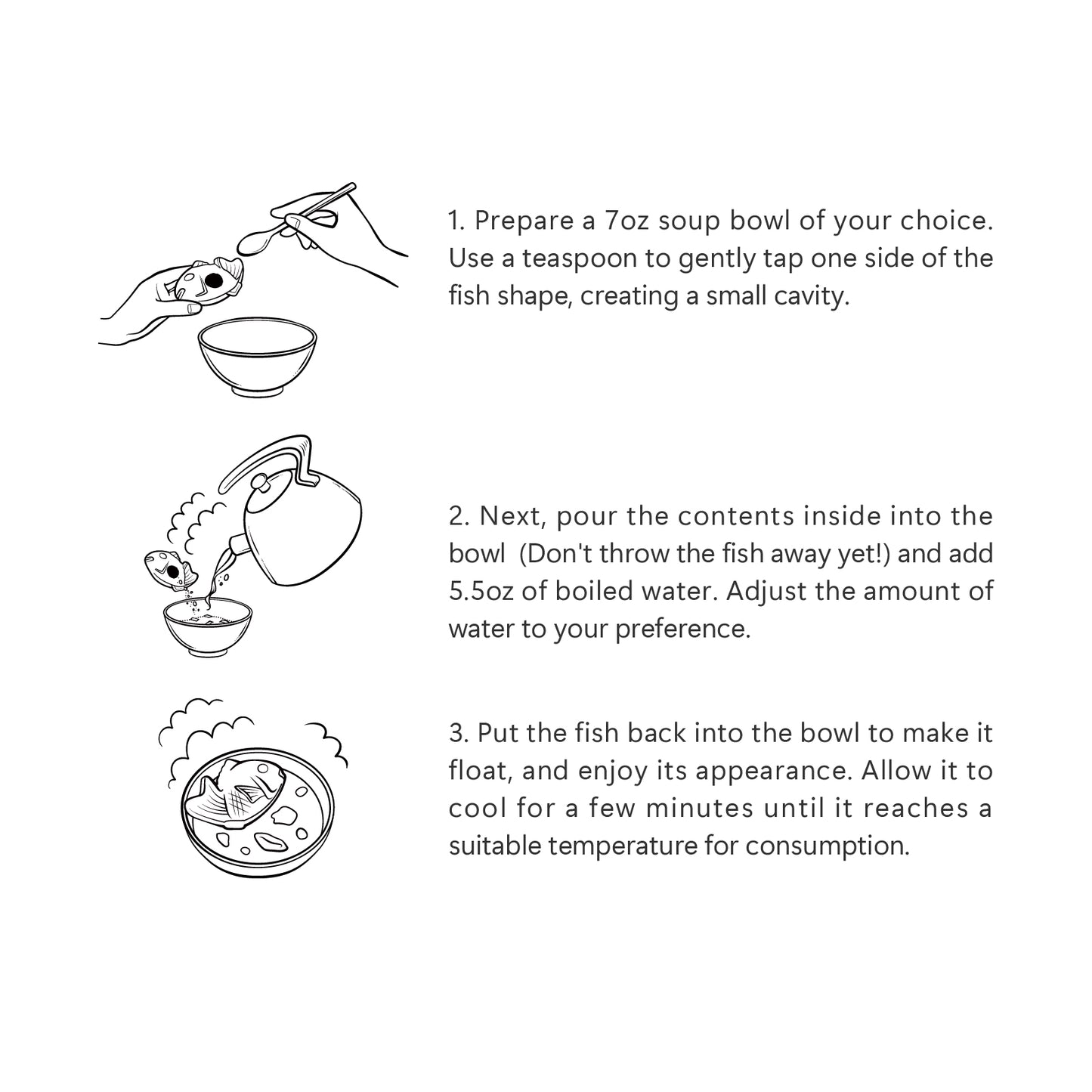 日本の伝統的な3つの風味(松竹梅)のスープのギフトセット　6椀入