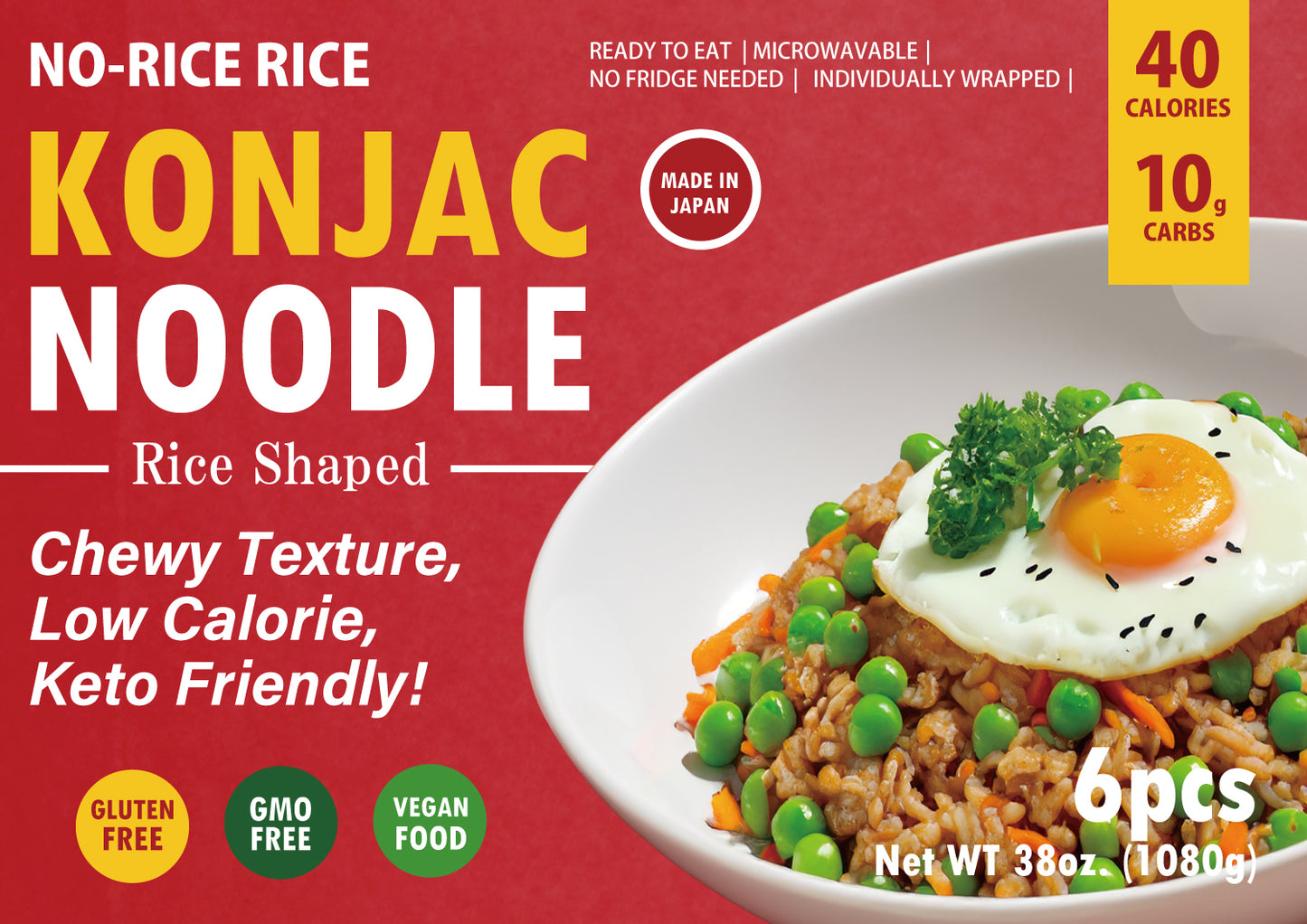 Healthy Magic Konjac Rice 180g/6.34oz x 6pcs