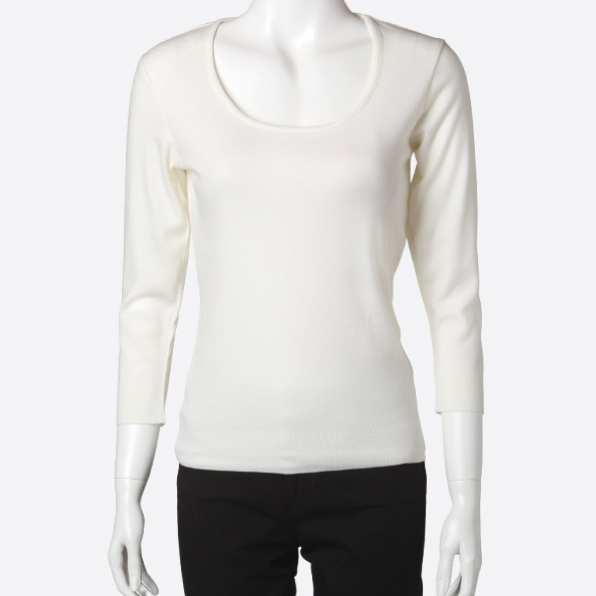 ●Women's Quality & Simple 3/4 Sleeve U-neck Top