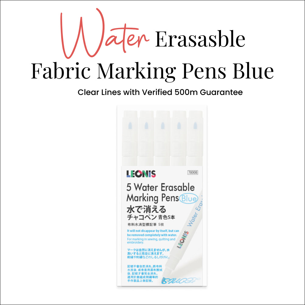 Water Erasable Fabric Marking Pen Blue