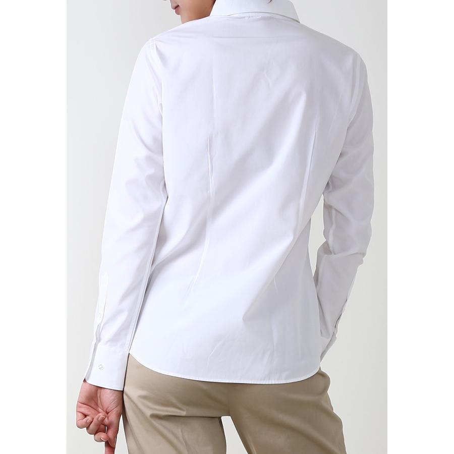 Premium Stretch & Easy Care Poplin Long Sleeve Shirt White - LEONIS SHIRTS & FAVORITES