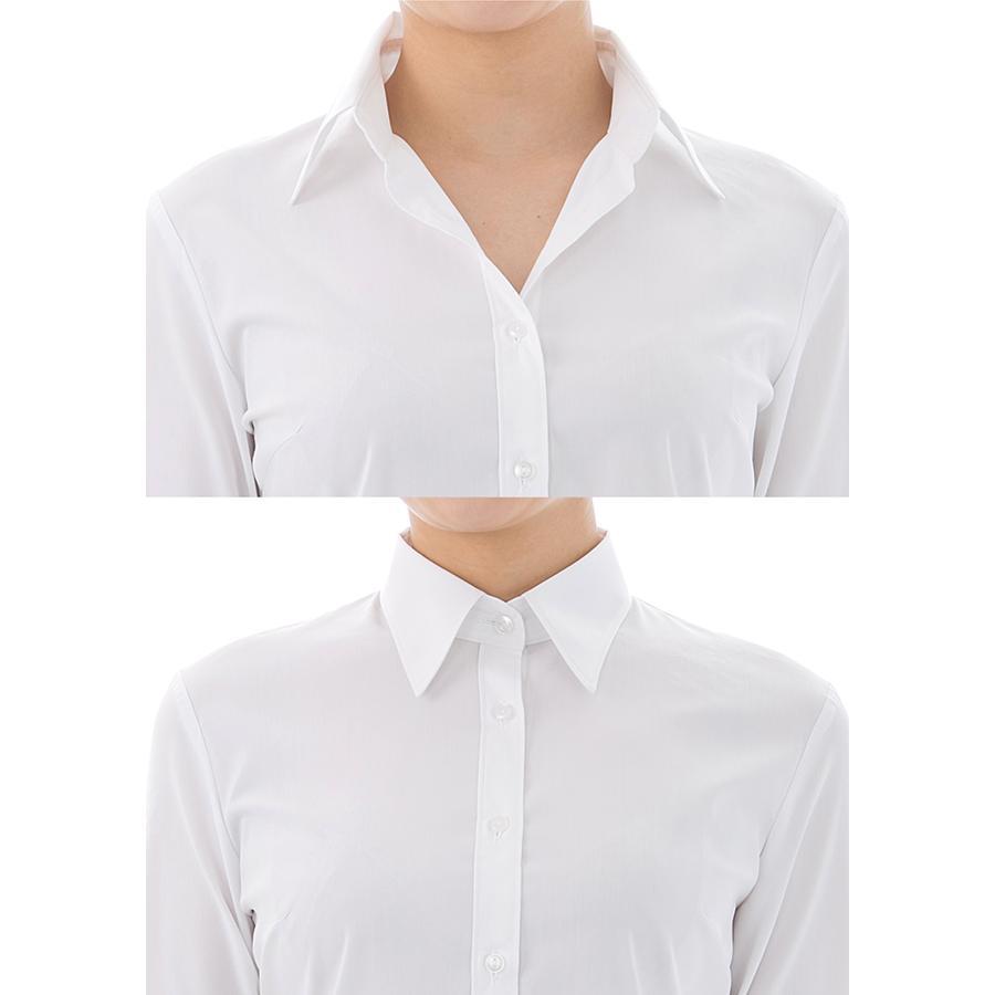 Premium Stretch & Easy Care Poplin Long Sleeve Shirt White - LEONIS SHIRTS & FAVORITES