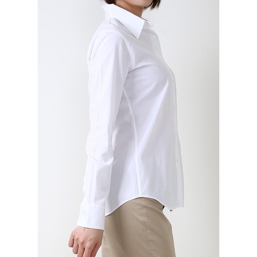 Premium Stretch & Easy Care Poplin Long Sleeve Shirt White - LEONIS SHIRTS & FAVORITES