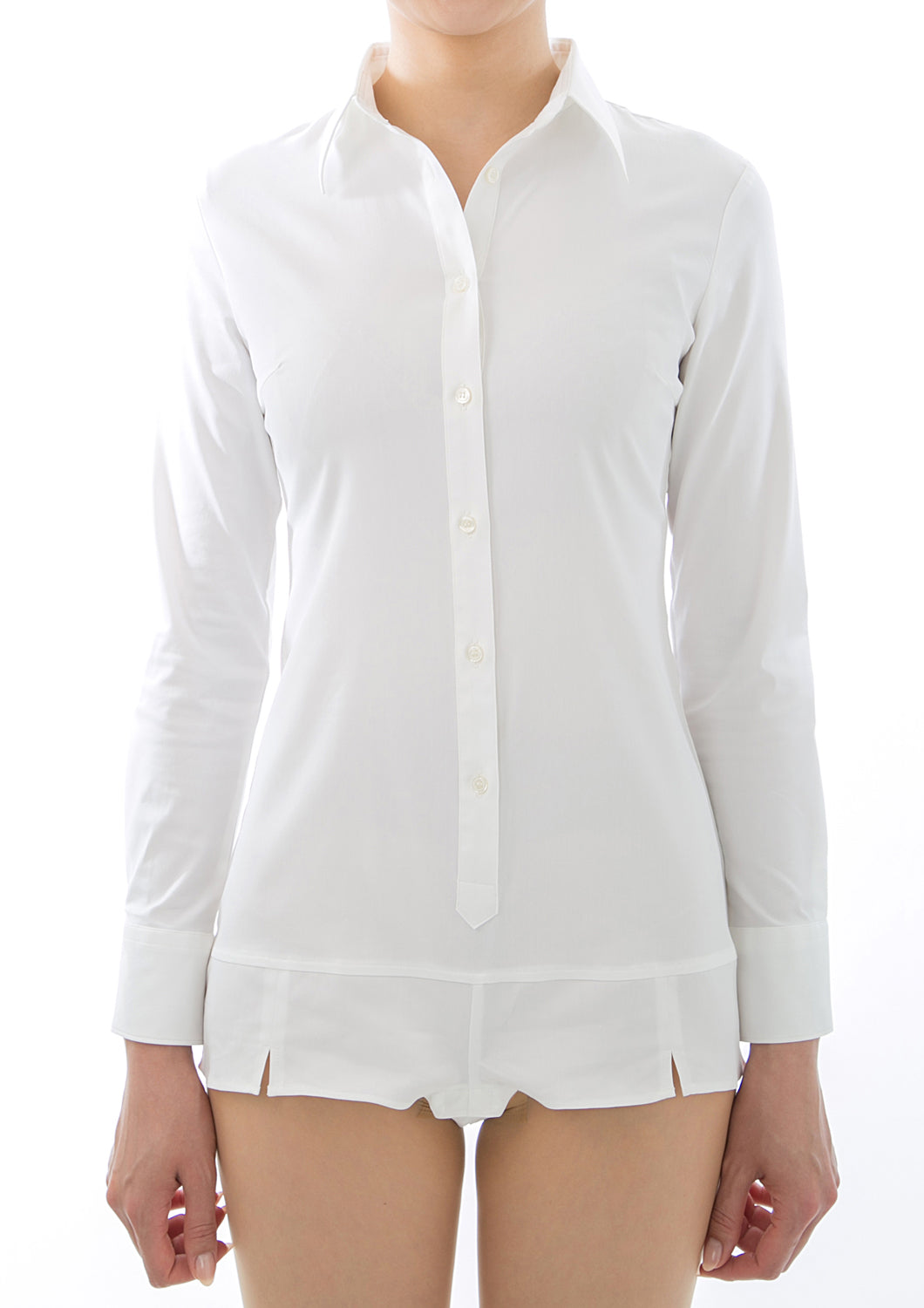 Premium Stretch & Easy Care Long Sleeve Bodysuit Shirt - LEONIS SHIRTS & FAVORITES