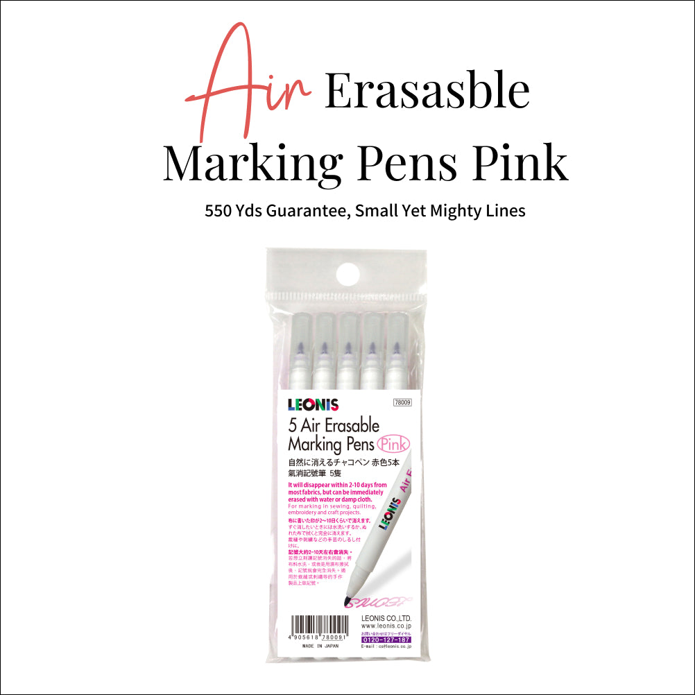 Disappearing Ink Fabric Marking Pen Pink