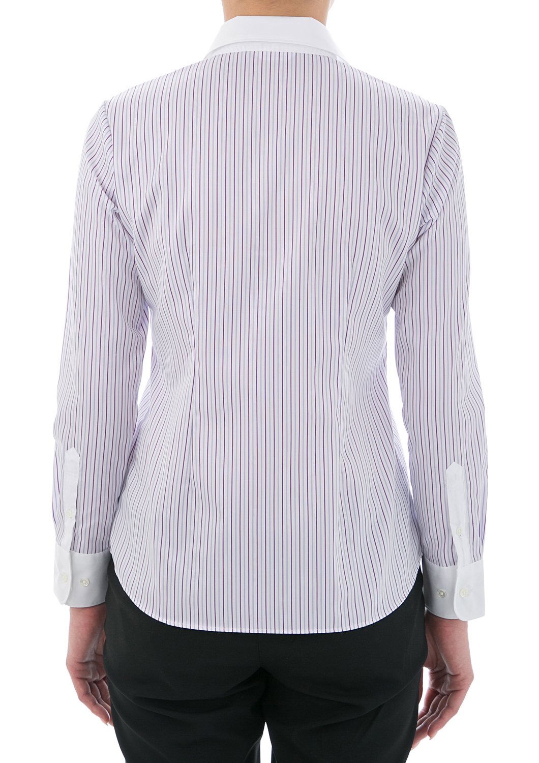 100% Cotton Wrinkle-free White Collared Dress Shirt #004 - LEONIS SHIRTS & FAVORITES