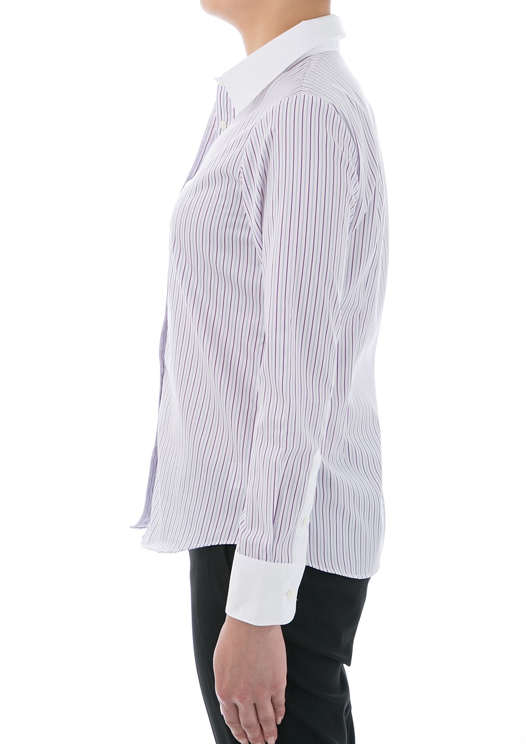 100% Cotton Wrinkle-free White Collared Dress Shirt #004 - LEONIS SHIRTS & FAVORITES